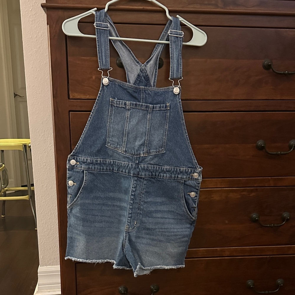 No Boundaries Blue Denim Overalls